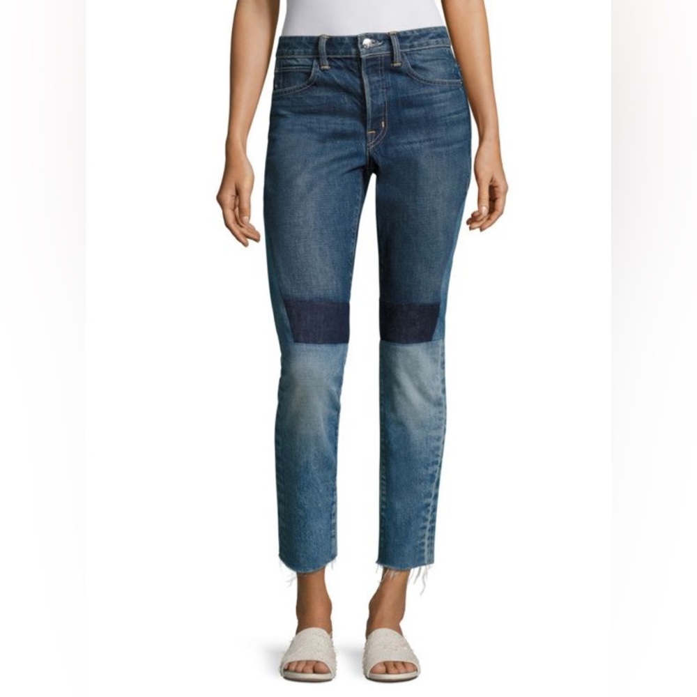 Helmut Lang - Patchwork Highrise Jeans, Sz 25
